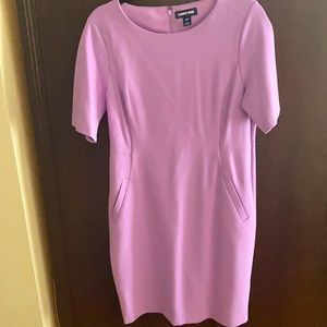 💜Lands’ End lavender size 12 petite stretchy dress with functional pockets!